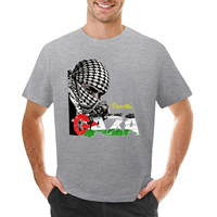 Fitspi Palestine T-shirt à manches courtes T-shirt haut d'été hommes à manches longues t-shirts personnalisé en gros