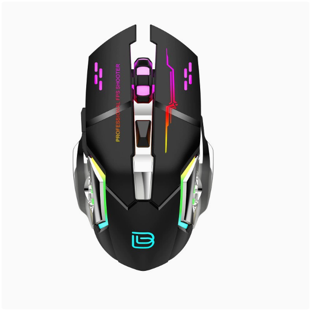 BAJEAL Wireless Rechargeable Silent Gaming Mouse RGB Illumination 2.4G+ for USB Interface-Made China E-commerce Supplier