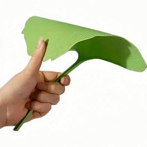 Custom LOGO Portable Ginkgo <b>Leaf</b> Shaped Hand Fan Lightweight Aesthetic Handheld Lucky Fans Outdoor Beach Picnic and Home Decor - Product Image 4