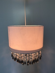 OEM Cinese classico Lato pieghettato Garza <span class=keywords><strong>Perline</strong></span> filo d'epoca cornici <span class=keywords><strong>paralume</strong></span> - Product Image 3