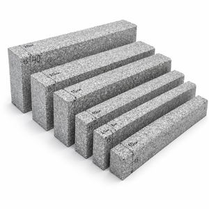 Outdoor Granite Kerbstone 100x150x1000 Grey Pinkish Natural <b>Stone</b> Road Curb Polished Sawn Surface Durable <b>Landscaping</b> Material - Product Image 1