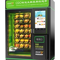 Nuevo Self Robot Fresh Supermarket Service Refrigerado Saludable Ensalada Frutas Alimentos frescos Vendlife Máquina expendedora con sistema de elevación