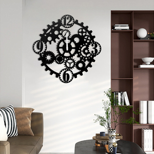 Bán Buôn Cổ Điển Bánh Có Hình Dạng Kim Loại Đồng Hồ Treo Tường Không Thường Xuyên Tùy Chỉnh Tường Nghệ Thuật Đồng Hồ Cho Trang Trí Nội Thất - Product Image 3