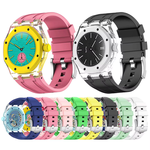 Nouveau <span class=keywords><strong>bracelet</strong></span> de <span class=keywords><strong>montre</strong></span> Lionorm transparent et en silicone, design Sport Loop, pour <span class=keywords><strong>montre</strong></span> Royal Pop Strap AP-<span class=keywords><strong>Swatch</strong></span> - Product Image 1