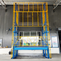 Fabricant d'ascenseur à prix bon marché 500kg Rail de guidage vertical fixe Ascenseur résidentiel extérieur hydraulique Ascenseur de cargaison