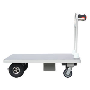 24v 전원 물류 전기 트럭 스테인레스 스틸 전기 트롤리 카트 저장 토트 박스 일출 400w 정원 도구 저장 - Product Image 2