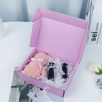 Étiquettes personnalisées, livraison gratuite, boîtes en carton ondulé recyclables pour chaussettes, emballage cadeau cosmétique avec fermeture magnétique