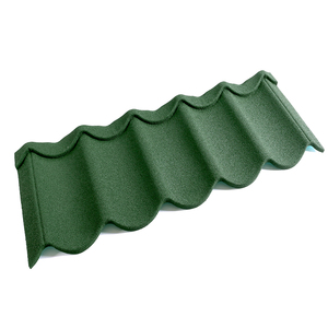 Tuiles de toit <span class=keywords><strong>en</strong></span> métal revêtues de pierre résistantes aux intempéries, longue durée de vie, tuiles ondulées - Product Image 2