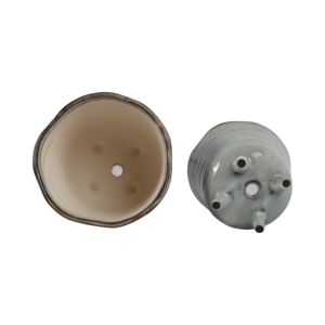 Vasi in ceramica smaltata con piedini per uso interno ed esterno, vasi rialzati per decorazioni domestiche - Product Image 6