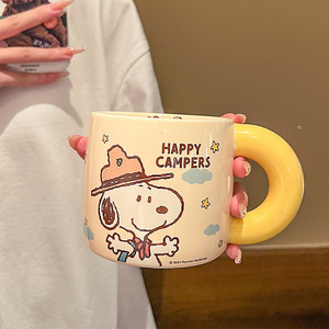 Wholesale New High-quality Animal Cartoon Ceramic Cups Couple Mugs Coffee Cups and Graduated Cups - Product Image 2