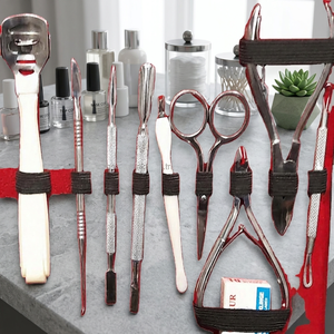 Kit d'accessoires de manucure écologique très prisé, coloré, pour femmes, avec coupe-ongles diamant et outils personnalisés en acier inoxydable - Product Image 3