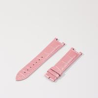 Bracelet de montre en cuir d'alligator brillant de 16 mm, design convivial, sangle extensible durable, multicolore, doublure en cuir tanné végétal