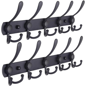Stainless Steel <strong>Coat</strong> <strong>Rack</strong> <strong>Wall</strong> Mount 5 Tri Hooks Durable Robe Hat Clothes Hooks <strong>Coat</strong> Hook Rail Heavy Duty <strong>Coat</strong> Hangers <strong>Rack</strong> - Product Image 1