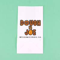 Vente en gros Sacs d'emballage en papier pour la cuisson Sandwich résistant à l'huile personnalisé imprimé Donuts Pain Boulangerie Pâtisserie Biscuits Donut