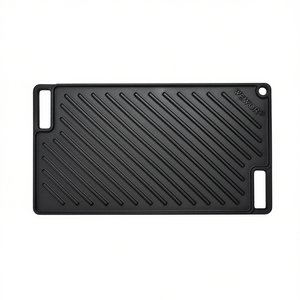 Plancha de hierro fundido WeWor de 17 pulgadas, reversible y rectangular, para acampar y cocinar al aire libre. - Product Image 1