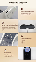 Appareil de soin de la peau du visage AQSHE M4LASER 4D 460 665 850 1064nm, laser médical LED, thérapie par lumière rouge, masque facial LED, massage