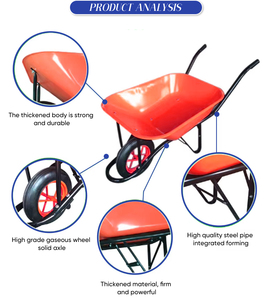 <span class=keywords><strong>Carretilla</strong></span> de Aluminio TC1019 para Agricultura, Capacidad de 100 kg, Carro de Mano Resistente para Transporte en Jardín y Granja - Product Image 6