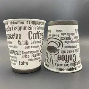 8B oz Single Wall Paper Cups Einweg becher für Tee & Kaffee Individuell bedruckte Pappbecher