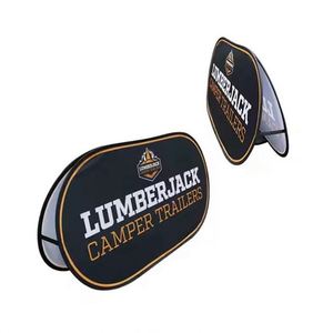 Advertising Pop Out <b>Banner</b> Custom Small Circular Pop up A-Frame <b>Banner</b> Advertise Board Sign Display Stands - Product Image 2