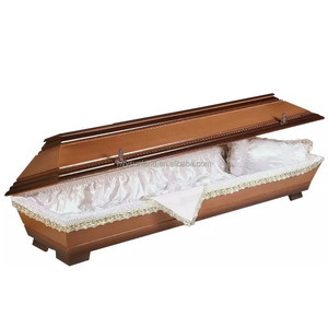Europäischer Stil Bestattungsdekoration Sarg-Innenausstattung mit Kissen Maßgefertigte Weiße Polsterung Sarg-Innenfutter Bestattungstextilien - Product Image 3