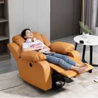 Canapé inclinable de Massage électrique moderne XTSF-005 chaise à bascule simple pour la maison chaise longue tissu décontracté balcon chaise à bascule paresseuse