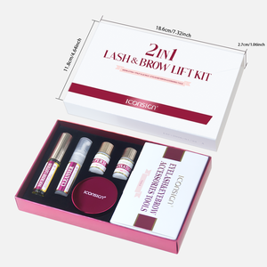 Permanente Coreana Profesional de Fábrica 2 en 1 para Pestañas y Cejas, 5 Efectos de Rizado de Pestañas, Rizado Natural y Duradero - Product Image 1