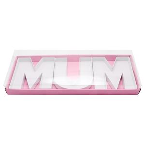 Caja de Regalo de Cartón con Forma de Letra MUM, Rellenable con Chocolate y Fresas, para el Día de la Madre - Product Image 4