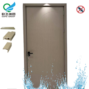 エントリードアパネルWPC <span class=keywords><strong>PVC</strong></span>防水壁パネルフルWPC仕上げ折りたたみ式室内ドアホテル病院アパート用 - Product Image 5