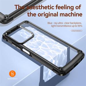 Coque de téléphone colorée antichoc en TPU+PC avec cadre métallique transparent de haute qualité au design sportif pour Moto <span class=keywords><strong>G</strong></span> Stylus 5G 2026 - Product Image 4