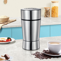 Moulin Électrique Entièrement Automatique en Acier Inoxydable pour Poudre Ultra-Fine – Idéal pour Grains de Café, Céréales, Usage Domestique et Portable (Voiture)