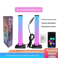 Luz Ambiental para Escritorio de Esports con 24 Teclas, Control por Aplicación, Regulable, Luz de Fondo para Juegos, LED de Colores, Directo de Fábrica
