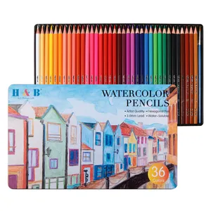 36 colors lapices de colores and water color pencils