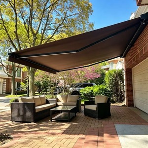 Auvent rétractable motorisé à commande à distance, imperméable et résistant au vent, pour terrasse de villa extérieure - Product Image 1