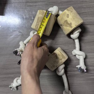 Eco-Friendly Modern <strong>Dog</strong> <strong>Chew</strong> <strong>Toys</strong> Coffee Wood Hemp <strong>Cotton</strong> <strong>Rope</strong> with Natural Teeth Cleaning Interactive Pet <strong>Toy</strong> for <strong>Dogs</strong> - Product Image 6