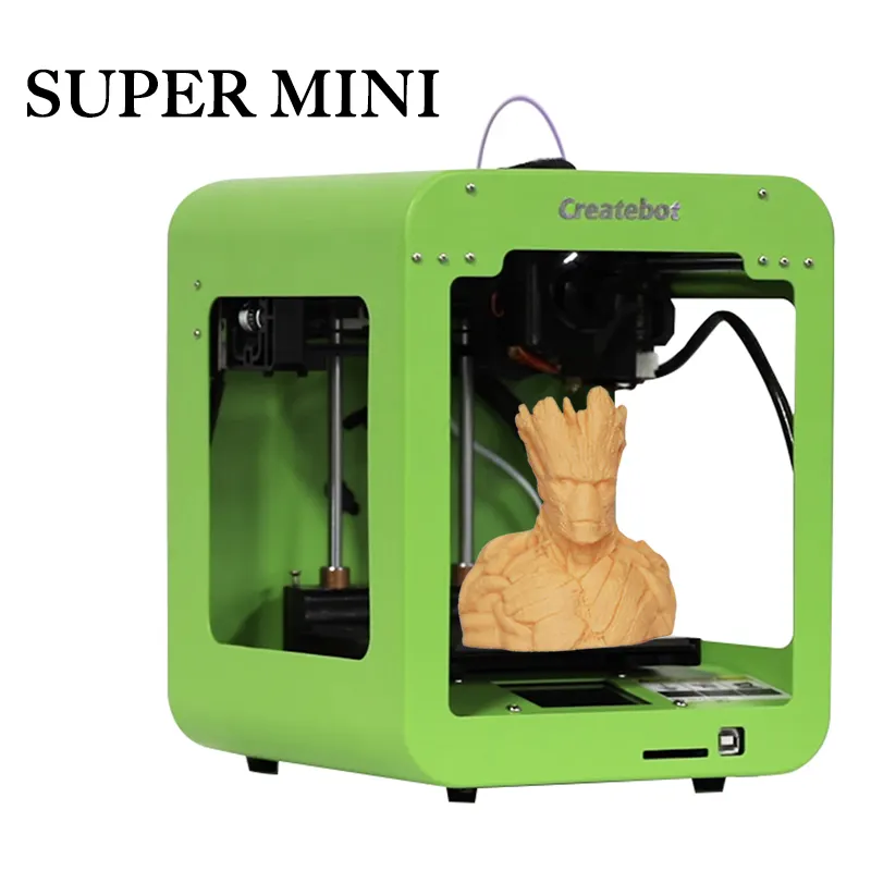 Createbot Super Mini 3D Printer Core Xy Cubic Stabiele Structuur Veilige Digitale Kinderen Gift Speelgoed Draagbare