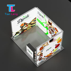 TIANLANG 10x10โมดูลาร์ชั้นยืนโปรไฟล์อลูมิเนียมตู้แสดงสินค้าบูธแสดงสินค้าแอลอีดี backlit สำหรับงานแสดงสินค้าอิเล็กทรอนิกส์ - Product Image 5