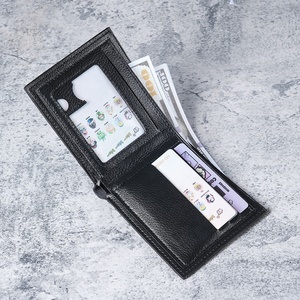 Cartera de Cuero PU Suave para Hombre, Moda 2025, con Bordado de Diamantes, Bloqueo RFID, Monedero Multifuncional con Cierre - Product Image 2