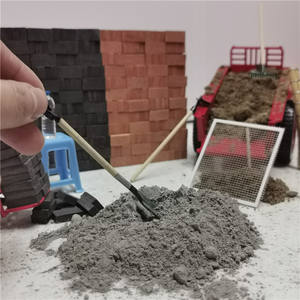 บ้านตุ๊กตาจิ๋วสีแดงเทาอิฐสำหรับงานแฮนด์เมด DIY อาคารตุ๊กตาและสถาปัตยกรรมภูมิทัศน์ขนาดเล็ก - Product Image 4