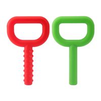 Autisme Enfants en forme de P en forme de D en forme de T Outils d'entraînement musculaire oral Bâton de dentition sonore manuel pour la rééducation de la parole