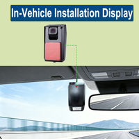 Caméra de véhicule intelligente IA ADAS avec vision nocturne Starlight 0.01 lux, 1080P AHD, alarme sonore en temps réel et moniteur d'avertissement de collision avant