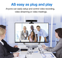 Caméra de visioconférence intelligente panoramique 4K HD USB filaire MaiD I MD-EC12 certifiée CE avec support rotatif flexible pour diffusion en direct