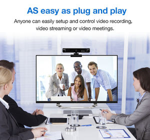 Cámara de Videoconferencia Inteligente Panorámica <span class=keywords><strong>MaiD</strong></span> I 4K HD USB con Cable, Transmisión en Vivo, Clip Giratorio Flexible y Soporte de Plástico - Negro - Product Image 6