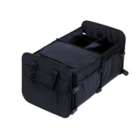 Organisateur de coffre de voiture pliable de luxe Osgoodway personnalisé, grande capacité, durable, portable, en tissu Oxford, style classique, anti-odeur
