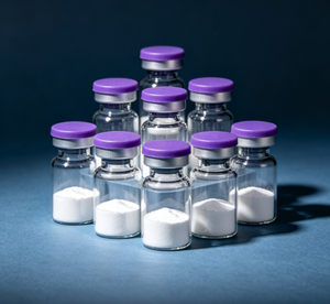Flacons en verre avec bouchon en cuivre, or violet et argent |   Bouteilles de soins de la peau en poudre lyophilisée, emballages de beauté multi-fonds, vente en gros - Product Image 2