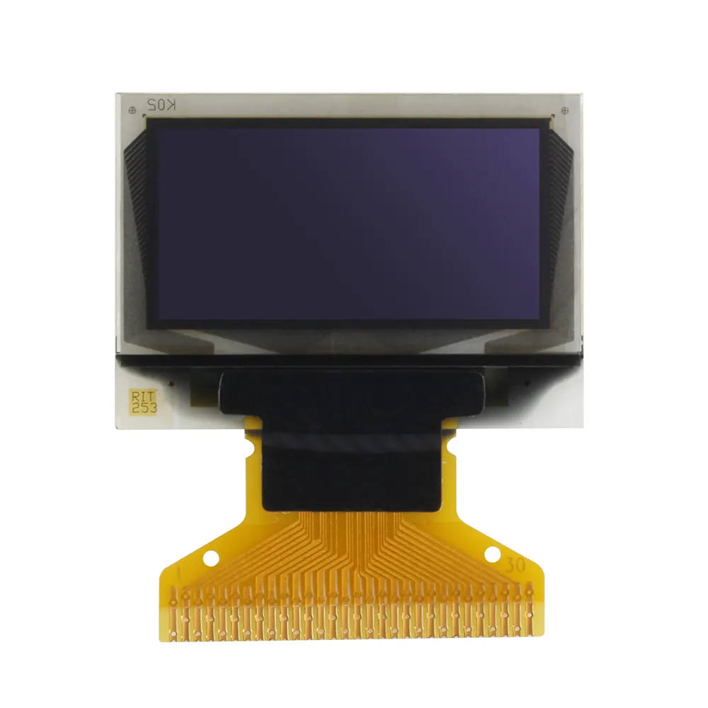 0.96 "Kleine Oled Lcd Display 128X64 Pixels, Wit, <span class=keywords><strong>Blauw</strong></span>, I2C, Spi-interface