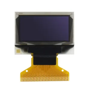 Layar LCD OLED Kecil 0.96 "128X64 Piksel, Putih, Biru, I2C, Antarmuka SPI