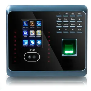 UF100-sistema de asistencia de reloj, Software facial, fácil de usar, Control de acceso, grabadora de tiempo