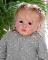 50 cm große, lebensechte Neugeborenen-Babypuppe aus Silikon mit weichem, weinendem Körper und Emaille-Haut, weibliche Simulation, Reborn-Puppen-Set