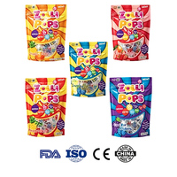Sachet Doypack refermable à fermeture éclair de qualité alimentaire avec boîte extérieure, anti-odeur, pour emballage de bonbons, personnalisable