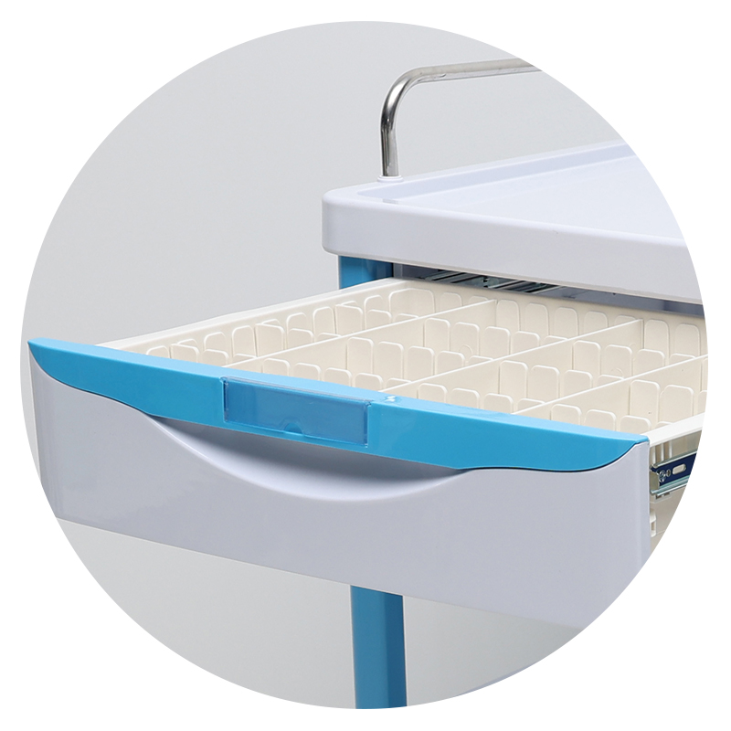 MN-LT006 Hospital Furniture Medical ABS Linen Cart With Dustbin